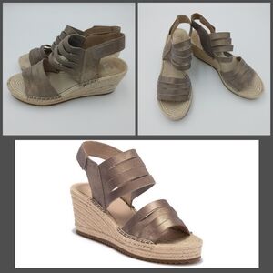 New Eileen Fisher Largo platform espadrilles 10
